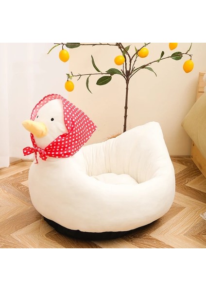 Ördek 40X35 cm Pet Kedi Köpek Yatağı Ev Kediler Için Kapalı Sıcak Yavru Köpek Kulübesi Küçük Köpek Yuva Katlanabilir Kediler Mağarası Sevimli Uyku Paspasları Kış Ürünleri (Yurt Dışından)