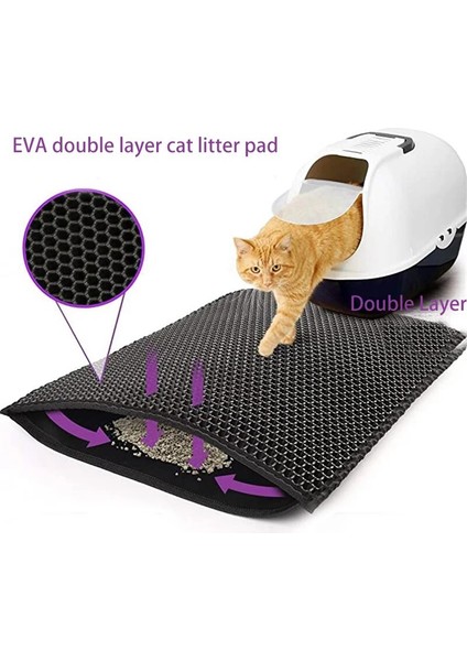 Kahverengi 55X75CM Su Geçirmez Pet Kedi Kumu Mat Çift Katmanlı Pet Çöp Kutusu Mat Kaymaz Kum Kedi Pedi Yıkanabilir Yatak Mat Temiz Ped Ürünleri (Yurt Dışından) fiyatları