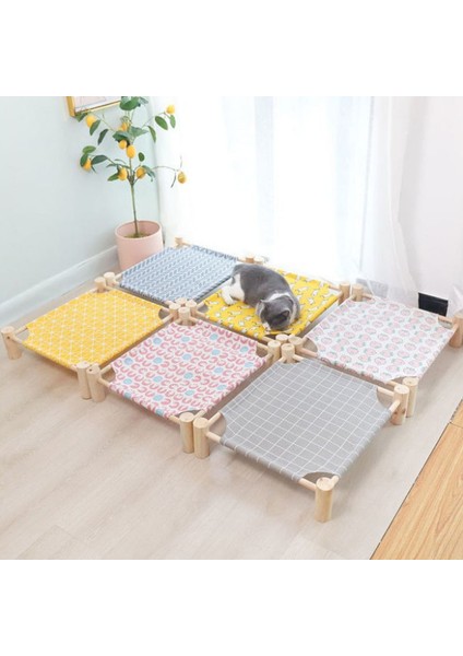 Gri Ok Evcil Hayvan Hamağı Dayanıklı Kedi Yatağı Dört Mevsim Evrensel Çıkarılabilir Yıkanabilir Masif Ahşap Kulübesi Kumu Köpek Tavşan Pet Ev Malzemeleri (Yurt Dışından) modelleri