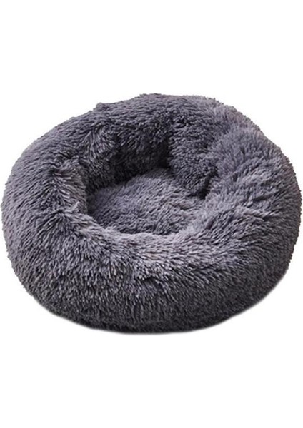 Açık Gri 70CM Yumuşak Peluş Yatak - Kedi ve Köpek Için (Yurt Dışından)