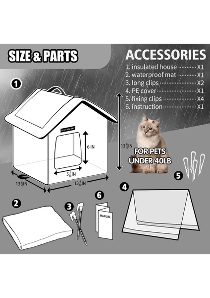 Gri 33X33X35 cm Kedi Yatak Yatak Odası Sıcak Mağara Su Geçirmez Açık Köpek Kulübesi Çıkarılabilir Minderler Yumuşak Kapalı Ev Kedi Kanepe Yavru Pet Malzemeleri (Yurt Dışından) fiyatları