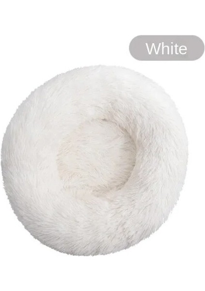 Pembe Çap 50 cm Donut Kedi Yatağı Yuvarlak Uzun Peluş Tam Boy Yıkanabilir Köpekler Için Pet Derin Uyku Yuvası Yumuşak Sıcak Yavru Mağara Köpek Kulübesi Aksesuarları (Yurt Dışından) fırsatları
