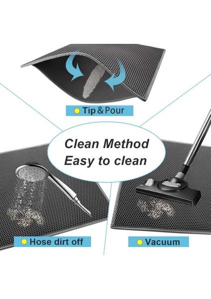 Kahverengi 45CMX60CM Prettybetter Kedi Kumu Mat Katlanabilir Çift Katmanlı Kediler Mat Alt Kaymaz Evcil Hayvan Kumu Katmanı Evcil Hayvan Kumu Yakalayıcı Mat Kedi Yastığı (Yurt Dışından) indirimleri