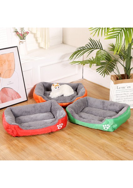 Çim Yeşili M 55X40X12CM Büyük Köpek Yatağı Sıcak Yumuşak Evcil Hayvan Yastığı Yıkanabilir Kedi Mat Su Geçirmez Köpek Kulübesi Yatak Dikdörtgen Orta Köpekler Için Köpek Evi Sepetleri Xl (Yurt Dışından) fırsatları