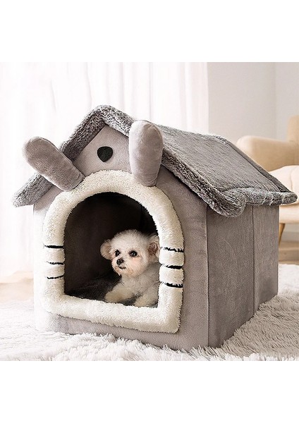 Turp Tavşan 7 kg Yumuşak Kedi Yatağı Derin Uyku Ev Köpek Kedi Kış Evi Çıkarılabilir Yastık Kapalı Pet Çadır Yavru Kedi Yavrusu Cama Gato Malzemeleri (Yurt Dışından)