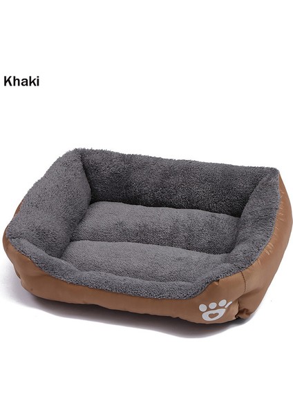 Haki L 70X55X15CM Büyük Köpek Yatağı Sıcak Yumuşak Evcil Hayvan Yastığı Yıkanabilir Kedi Mat Su Geçirmez Köpek Kulübesi Yatak Dikdörtgen Orta Köpekler Için Köpek Evi Sepetleri Xl (Yurt Dışından)