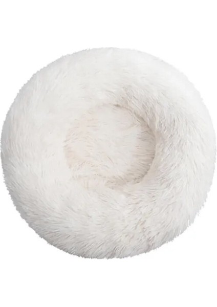Beyaz 80 cm Süper Yumuşak Kedi Yatağı Rahat Donut Yuvarlak Köpek Kulübesi Ultra Yumuşak Kaymaz Kış Sıcak Köpek Kulübesi Pet Kedi Yastık Yatak Kış Sıcak (Yurt Dışından) fiyatları