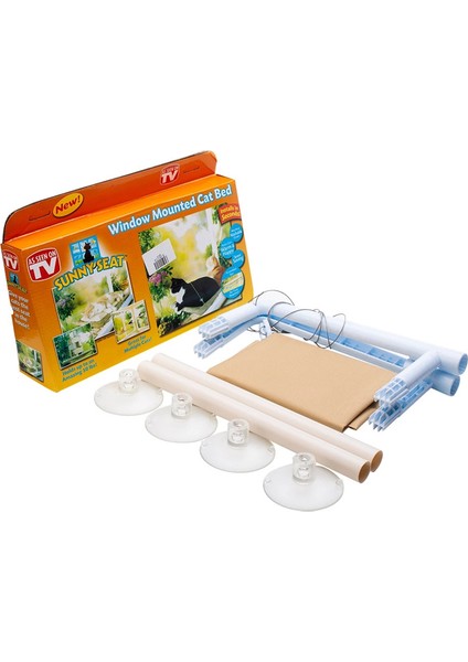 Haki 55X35 cm Rulman 20 kg Kedi Asılı Yataklar Evcil Hayvan Hamağı Yatak Kedi Güneşli Pencere Koltuğu Montajı Kediler Için Kitty Rahat Kedi Pet Yatak Rafı Koltuk Yatakları (Yurt Dışından)