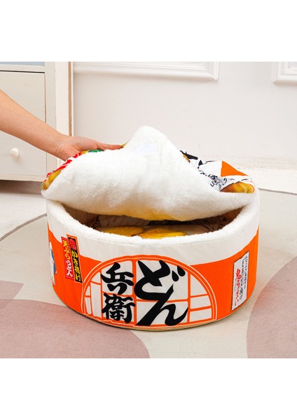 Tip 1 Turuncu S-40X20CM Komik Erişte Küçük Köpek Yatağı Evi Ramen Kedi Mağarası Kapalı Peluş Köpek Kulübesi Mat Orta Köpekler Için Yıkanabilir Yastık Çıkarılabilir Yatak Kapakları (Yurt Dışından) modelleri