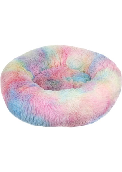 Siyah 70 cm Pet Köpek Yatağı Süper Yumuşak Köpek Kulübesi Yuvarlak Kabarık Kedi Evi Sıcak Rahat Uyku Yastık Mat Kanepe Yıkanabilir Köpek Peluş (Yurt Dışından) modelleri