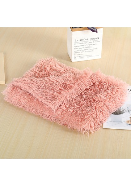 Pembe 36X56 cm Süper Yumuşak Kedi Battaniye Yatak Sıcak Köpek Kediler Uyku Paspasları Kabarık Uzun Peluş Yavru Kedi Yatak Yastık Kalınlaşmak Pet Battaniye Kapak Yıkanabilir (Yurt Dışından)