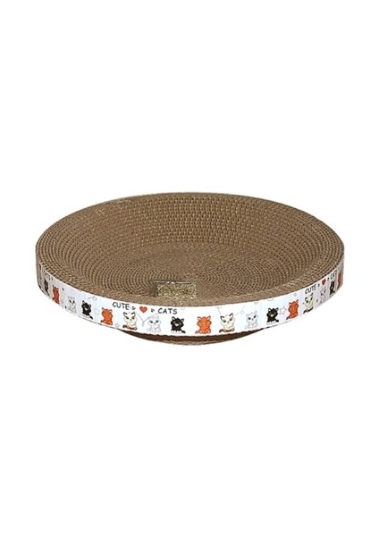 30 cm Dayanıklı Yuvarlak Kazıma Pedi Taşlama Pençeleri Karton Oluklu Kağıt Kediler Tırma Tahtası Yavru Kazıyıcılar Pet Oyuncak (Yurt Dışından)