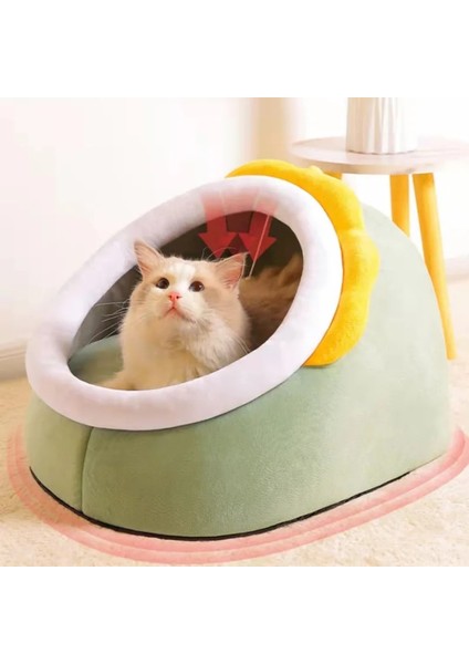 I S Sıcak Kedi Yatak Yavru Ev Evcil Hayvan Sepeti Şezlong Yastık Küçük Köpekler Yastık Mat Çadır Yavru Yuva Mağara Uyku Yatakları Kediler Için Ev (Yurt Dışından)