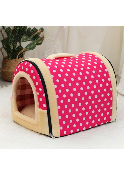 OUT2048-16 M Hanpanda Four Seasons Evrensel Taşınabilir 16 Çeşit Baskılar Pet Kumu Yarı Kapalı Kedi 3D Peluş Çıkarılabiliryıkanabilir Villa Çadırı (Yurt Dışından)