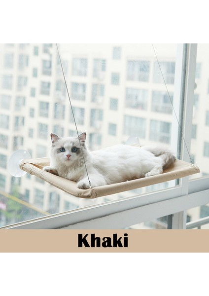 Haki Sadece Kedi Yatağı Kedi Evi Hamak Kediler Için Pencere Yatağı Yastık Asılı Pencere Yatağı Battaniye ile Ev Evcil Hayvan Yuvası Malzemeleri Köpek Mat Uyku Aksesuarları (Yurt Dışından)