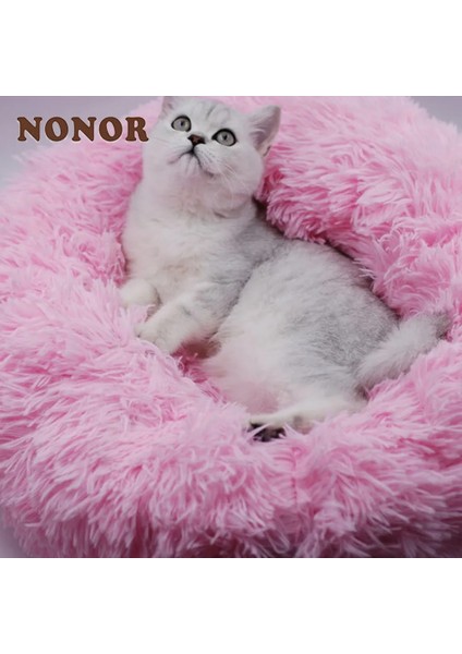 Mor 70 cm Nonor Süper Yumuşak Kedi Yatağı Büyük Büyük Küçük Köpek Kedi Evi Yuvarlak Peluş Mat Kanepe Köpek Yastık Mat Taşınabilir Kedi Malzemeleri (Yurt Dışından) fiyatları