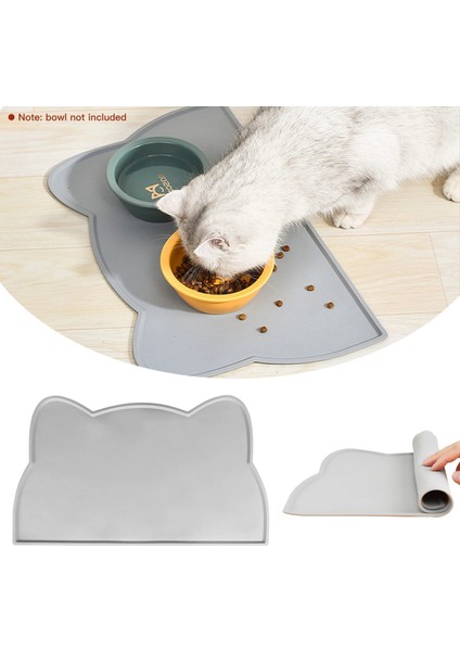 48X27 cm Mavi Pet Silikon Gıda Mat Taşınabilir Su Geçirmez Sızdırmaz Kaymaz Besleme Paspasları Kase Ped Yastık Kediler Köpekler Için Evcil Hayvan Ürünleri (Yurt Dışından) fiyatları