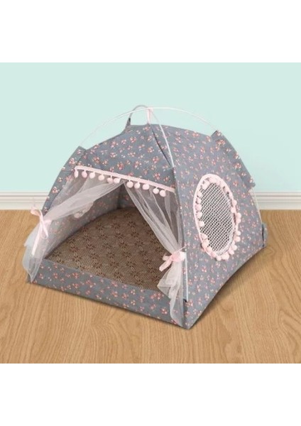 Yaz 1 Xl 58 58 56 cm Kedi Köpek Kulübesi Pet Çadır Ev Yarı Kapalı Köpek Yatağı Her Mevsim Evrensel Villa Yatak (Yurt Dışından)