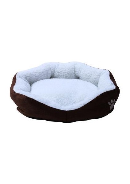 Kahve 35X45 cm Köpek Kulübesi Kedi Yatakları Küçük Köpek Yuva Yatak Köpek Uyku Yastık Mat Pad Küçük Köpekler Için Yorkie Chihuahua (Yurt Dışından)
