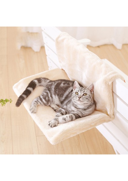 Gri 46X30X25 cm Kedi Yatağı Rahat Salon Hamak Çıkarılabilir Pencere Eşiği Ev Kedi Radyatör Asılı Yatak Yumuşak Yastık Kediler Için Evcil Hayvan Aksesuarları (Yurt Dışından) fiyatları