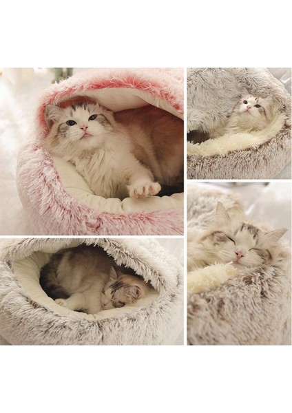 Pembe Uzun 50X50 Pet Köpek Pembe Yatak Rahat Yumuşak Kedi Mat Yuvarlak Peluş Ev Küçük Orta Köpekler Kediler Için Evcil Hayvan Sepeti Kış Sıcak Yastık Malzemeleri (Yurt Dışından) fırsatları