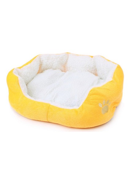 Sarı 50X40 cm Köpek Yatağı Yavru Kediler Yataklar Çok Renkli Yumuşak Su Geçirmez Evcil Hayvanlar Yatak Ev Kulübeleri Mat Pedler Camas Para Perros Köpek Malzemeleri (Yurt Dışından)