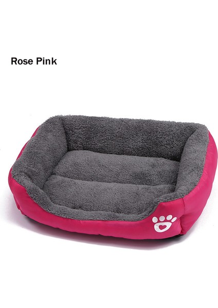 Rose Pink Xl 80X60X15CM Büyük Köpek Yatağı Sıcak Yumuşak Evcil Hayvan Yastığı Yıkanabilir Kedi Mat Su Geçirmez Köpek Kulübesi Yatak Dikdörtgen Orta Köpekler Için Köpek Evi Sepetleri Xl (Yurt Dışından)