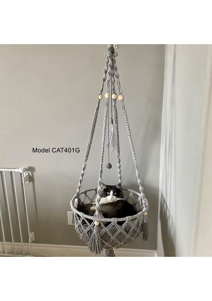 Catmgy Büyük 40X120 cm Kedi Hamak Pencere Makrome Sevimli Pet Kedi Yatakları Kedi Evi Çadır Yavru Kedi Aksesuarları Kedi Oyuncakları Yaka Topları (Yurt Dışından) fırsatları