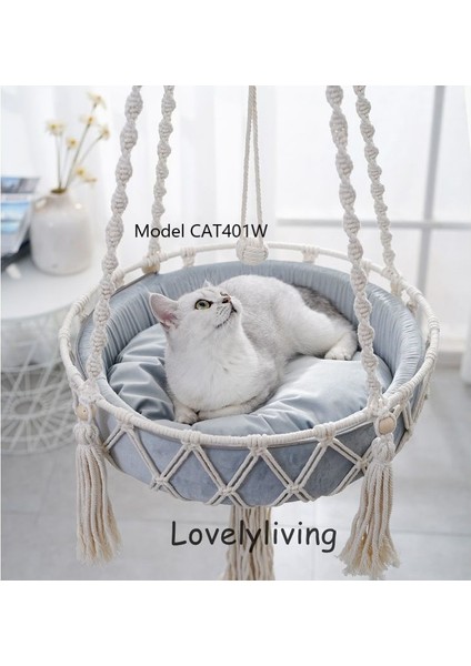 Catmgy Büyük 40X120 cm Kedi Hamak Pencere Makrome Sevimli Pet Kedi Yatakları Kedi Evi Çadır Yavru Kedi Aksesuarları Kedi Oyuncakları Yaka Topları (Yurt Dışından) indirimleri
