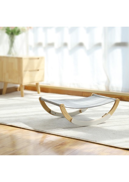 Mavi 59X37X20CM Ahşap Kedi Yatağı Rahat Salıncak Kediler Hamak Ayrılabilir Dayanıklı Güçlü Ahşap Çerçeve Köpek Yavrusu Kapalı Serme Mat Evcil Hayvan Malzemeleri (Yurt Dışından)