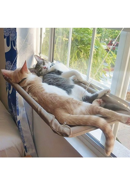 Açık Mavi 55X35 cm Kedi Asılı Yatak Rahat Yavru Hamak Levrek Kedi Güneşli Pencere Koltuğu Dağı Uyku Hamak Pencerede Kediler Için (Yurt Dışından) fiyatları