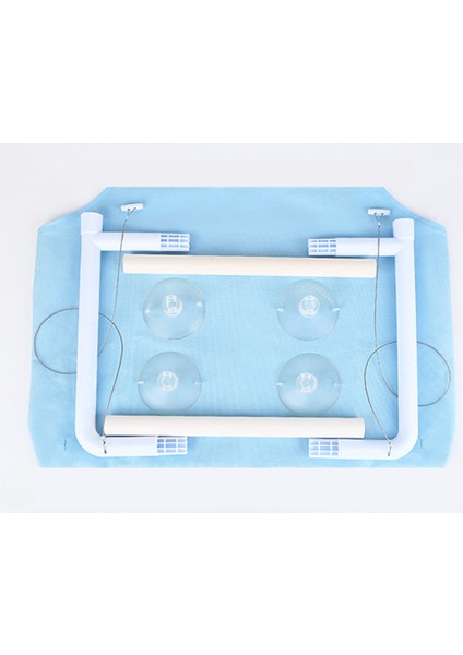 Açık Mavi 55X35 cm Kedi Asılı Yatak Rahat Yavru Hamak Levrek Kedi Güneşli Pencere Koltuğu Dağı Uyku Hamak Pencerede Kediler Için (Yurt Dışından) fırsatları