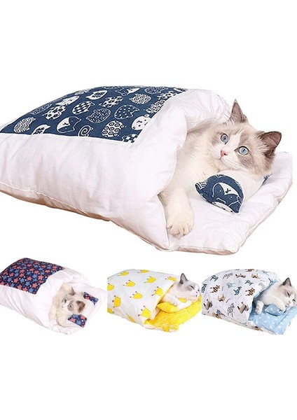 D M 55X40 cm Yıkanabilir Kedi Yatak Kedi Uyku Tulumu Yuva Mat Kış Sıcak Ev Kedi Köpek Küçük Pet Yatak Köpek Kulübesi Kanepe Yastık Evcil Hayvan Ürünleri (Yurt Dışından)