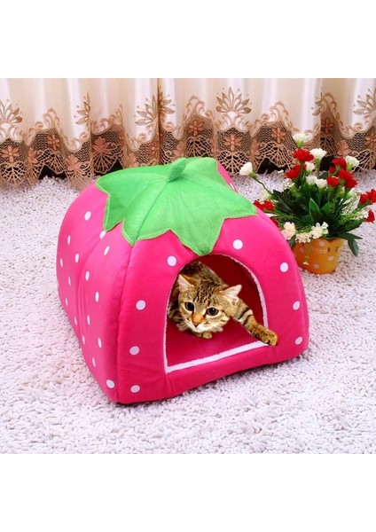 Gökyüzü Mavi L Sevimli Katlanabilir Kedi Yavru Evi Sıcak Yumuşak Kış Pamuk Pet Köpek Kedi Yatak Kulübesi Polar Rahat Yuva Küçük Orta Kedi Köpekler Için S-Xxl (Yurt Dışından)