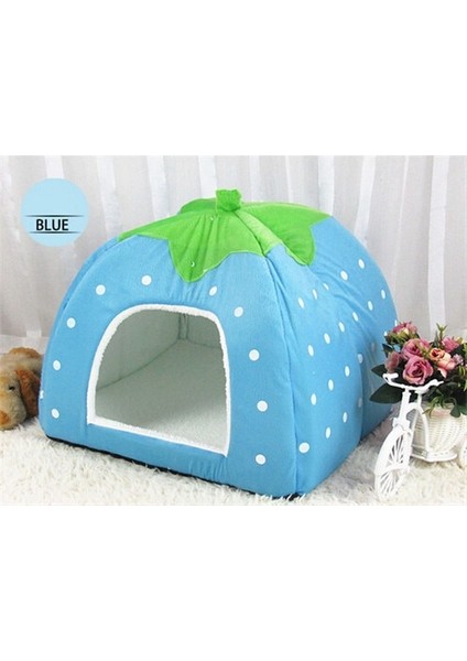 Gökyüzü Mavi L Sevimli Katlanabilir Kedi Yavru Evi Sıcak Yumuşak Kış Pamuk Pet Köpek Kedi Yatak Kulübesi Polar Rahat Yuva Küçük Orta Kedi Köpekler Için S-Xxl (Yurt Dışından) fiyatları