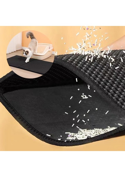 Pembe 30 cm x 30 cm Su Geçirmez Pet Kedi Kumu Mat Çift Katmanlı Pet Çöp Kutusu Mat Kaymaz Kum Kedi Pedi Yıkanabilir Yatak Mat Temiz Ped Ürünleri (Yurt Dışından) modelleri