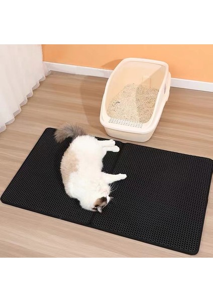 Pembe 30 cm x 30 cm Su Geçirmez Pet Kedi Kumu Mat Çift Katmanlı Pet Çöp Kutusu Mat Kaymaz Kum Kedi Pedi Yıkanabilir Yatak Mat Temiz Ped Ürünleri (Yurt Dışından) indirimleri