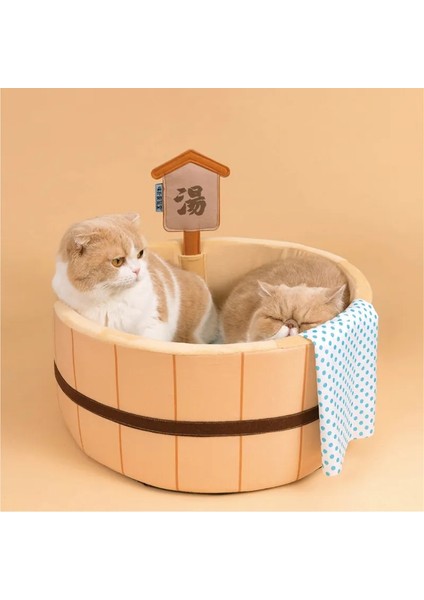 Havuz Yatağı D45CMH20CM Japon Tarzı Yeni Kedi Yatak Rahat Küvet Havuz Köpekler Için Ayrılabilir Köpek Sepeti Havza Güvenli Yavru Yuva Pedi Peluş Uyku Shiba (Yurt Dışından) fiyatları