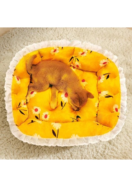 Kahve Sıcak Pet House Yarı Kapalı Ayrılabilir Köpek Yatağı Yumuşak Elastik Karikatür Sandviç Şekli Küçük Köpek Yavrusu Kedi Hideout Yatak Pet Malzemeleri (Yurt Dışından) modelleri