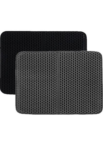 Gri 30X45 cm Pet Kedi Kumu Mat Su Geçirmez Eva Çift Katmanlı Kedi Kumu Yakalama Pet Çöp Kutusu Mat Temiz Ped Ürünleri Kediler Için Aksesuarlar (Yurt Dışından)
