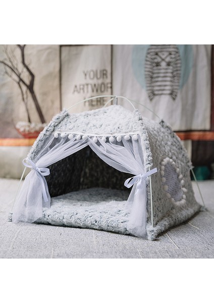 Pembe Çiçekler S 41X41X35 cm Tatlı Prenses Kedi Yatağı Genel Teepee Kapalı Rahat Hamak Zeminler Katlanabilir Kedi Çadırı Köpek Evi Yatak Evcil Hayvan Sepeti Yastık (Yurt Dışından)