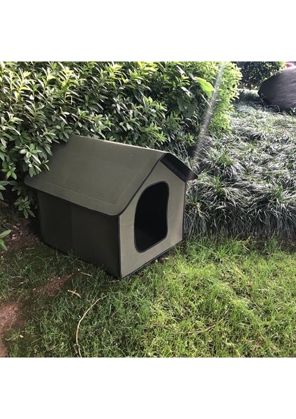 Kamuflaj Perde L 50X40X45CM Katlanabilir Kedi Evi Su Geçirmez Kediler Için Ev Küçük Köpekler Açık Yavru Köpek Mağara Yuvası Evcil Hayvan Yatağı Iç Pedli Kedi Aksesuarları (Yurt Dışından) fırsatları