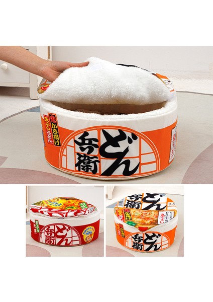 Stil 1 S 40CMX20CM Mat Sevimli Sıcak Köpek Yatakları Ramen Evi Her Mevsim Evcil Hayvan Mobilya Kedi Japon Dairesel Yuva Yaratıcı Kapalı Anında Erişte Evcil Hayvan (Yurt Dışından) modelleri