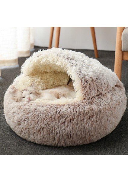 Gri 40X40CM Yuvarlak Kedi Yatağı Uzun Peluş Kedi Yastığı Sıcak Kedi Evi 2 In 1 Kedi Sepeti Yumuşak Kedi Uyku Tulumu Pet Köpek Yatağı Küçük Köpekler Için Kedi Yuvası (Yurt Dışından) fiyatları