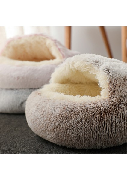 Gri 40X40CM Yuvarlak Kedi Yatağı Uzun Peluş Kedi Yastığı Sıcak Kedi Evi 2 In 1 Kedi Sepeti Yumuşak Kedi Uyku Tulumu Pet Köpek Yatağı Küçük Köpekler Için Kedi Yuvası (Yurt Dışından) modelleri