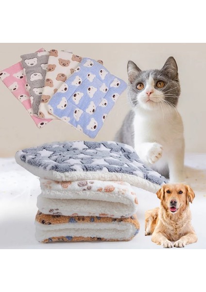 Stil 10 L 50X60 cm Yumuşak Flanel Evcil Hayvan Battaniye Pedi Kalınlaşmış Pet Polar Yatak Mat Yavru Köpek Kedi Için Kanepe Yastık Sıcak Kediler Uyku Kapak Ev Halı (Yurt Dışından) fiyatları