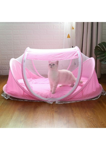Pembe Taşınabilir Katlanır Pet Çadır Yavru Yatak Taşınabilir Yıkanabilir Teepee Yavru Kedi Kapalı Açık Kedi Evi Kafes Evleri Evcil Hayvanlar Için (Yurt Dışından)