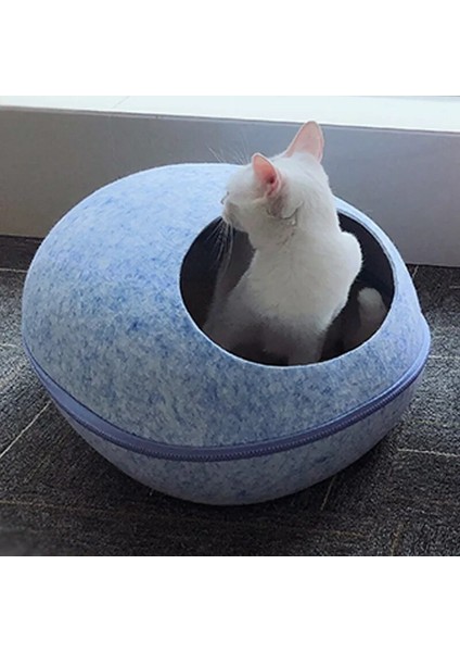 Gri Büyük Yeni Ayrılabilir Entegre Kedi Evi Keçe Evcil Hayvan Yuvası Yaratıcı Yumurta Şeklinde Tasarlanmış Yatak Kapalı Kediler Için Uyuyan Evcil Hayvan Aksesuarları 2022 (Yurt Dışından) fiyatları