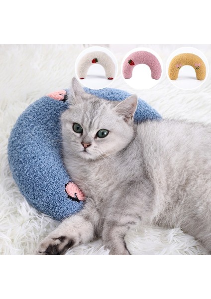Pembe Evcil Hayvan Yastık Kedi Köpek Uyku Evcil Hayvan Sevimli U Şeklinde Yastık Boyun Koruyucusu Yumuşak Sondaj Derin Uyku Yavru Kedi Küçük Hayvanlar Kafalık (Yurt Dışından) modelleri