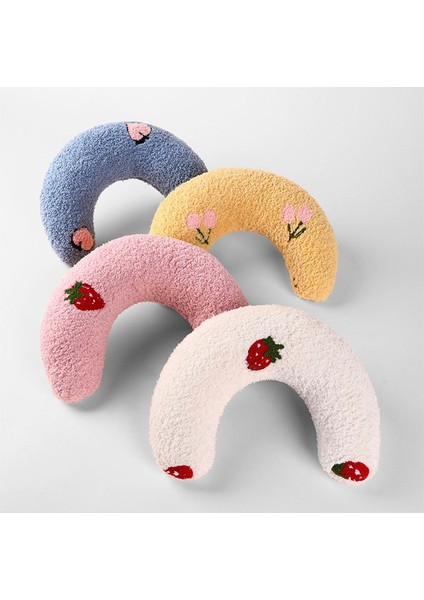 Pembe Evcil Hayvan Yastık Kedi Köpek Uyku Evcil Hayvan Sevimli U Şeklinde Yastık Boyun Koruyucusu Yumuşak Sondaj Derin Uyku Yavru Kedi Küçük Hayvanlar Kafalık (Yurt Dışından) fırsatları